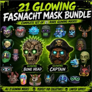 Fasnacht Glowing Masks