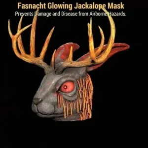 Glowing Jackalope Mask
