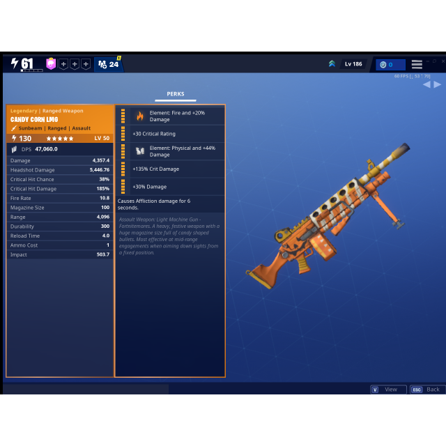 Candy Corn LMG Modded Candy Corn LMG InGame Items Gameflip