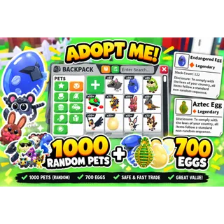 1000 randoms pets + 700 eggs