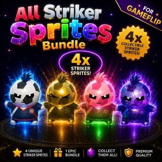 ALL NEW STRIKER SPRITES - YOU KEEP IT X4 SPRITE - FAST DELIVERY 
