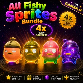 ALL NEW FISHY SPRITES - YOU KEEP IT X4 SPRITE - FAST DELIVERY 