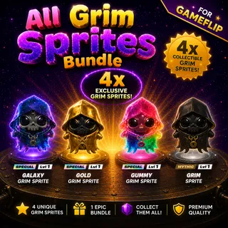 ALL NEW GRIM SPRITES - You KEEP IT X4 SPRITE - FAST DELIVERY 