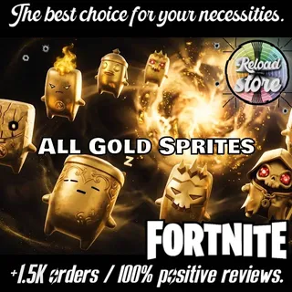 All 8 Gold Sprites