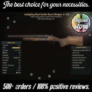 Weapon | I50 Double Barrel Shotgu