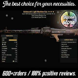 Weapon | Arist50c15r Machine Gun