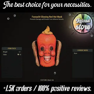 FASNACHT GLOWING RED HOT MASK