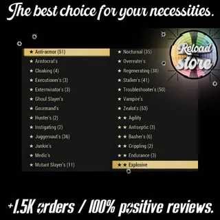 1.619 LEGENDARY MODS / 18.396 LEGENDARY MODULES