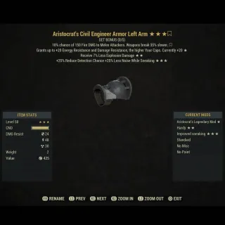 ARIST/SNEAK/EXP civil Engineer la