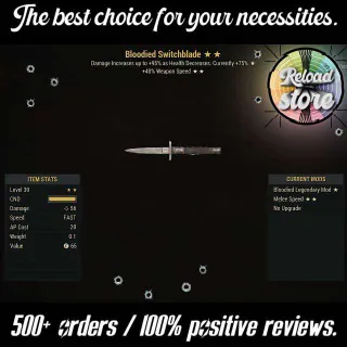 Weapon | BSS Switchblade Lvl30