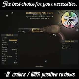 QE50BREAK BLACK POWDER PISTOL