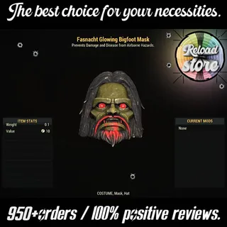 Fasnacht Glowing Bigfoot Mask