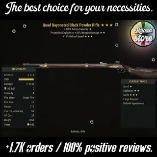 QE15R BLACK POWDER RIFLE