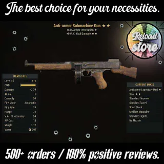 Weapon | AA50c Submachine Gun