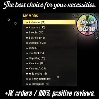 15x Mods of your choice (3 PICS)