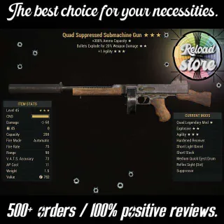 Weapon | QE Submachine Gun