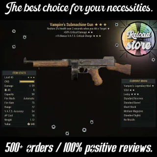 Weapon | V50c15c Submachine Gun