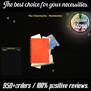 Flowering Box - Rhododendron Plan