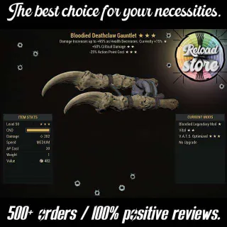 Weapon | B50c25 Deathclaw Gauntle