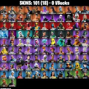 Stacked Fortnite skins