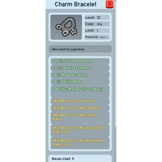 CHARM BRACELET WITH MELODY  4AR