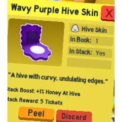 BSS PURPLE WAVY HIVE SKIN STICKER