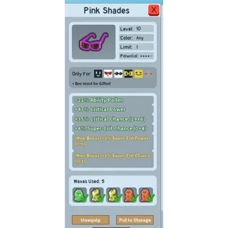 BSS / Pink Shades / 6 SCP / 1 SCC