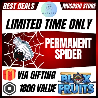 PERMANENT SPIDER - BLOX FRUITS