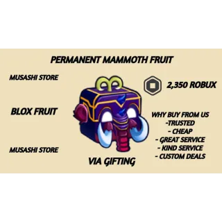 PERMANENT MAMMOTH FRUIT - BLOX FRUIT