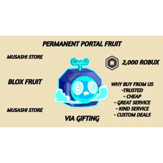 PERMANENT PORTAL - BLOX FRUIT
