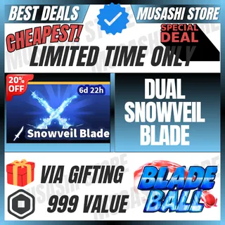 DUAL SNOWVEIL SWORD | BLADE BALL