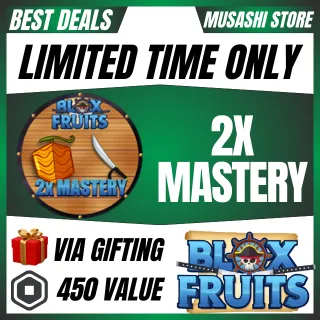 2X  MASTERY - BLOX FRUITS
