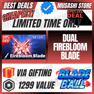 DUAL FIREBLOOM BLADE | BLADE BALL