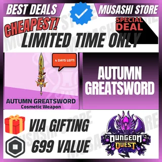 AUTUMN GREATSWORD | DUNGEON QUEST