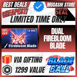 DUAL FIREBLOOM BLADE | BLADE BALL