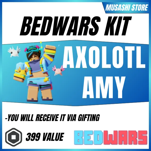 AXOLOTL AMY - BEDWARS - Roblox Game Items - Gameflip