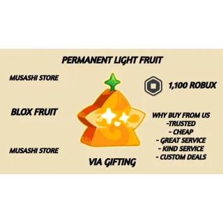 PERMANENT LIGHT FRUIT - BLOX FRUIT