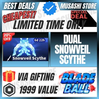 DUAL SNOWVEIL SCYTHE | BLADE BALL