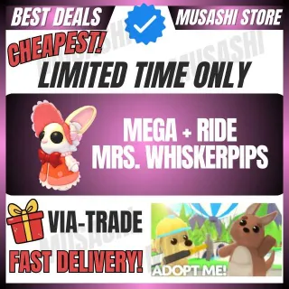 MEGA+RIDE MRS. WHISKERPIPS | ADOPT ME!