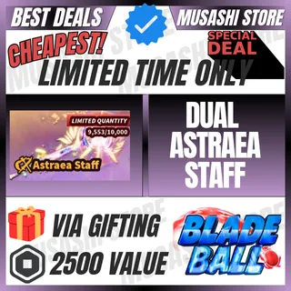 DUAL ASTRAEA STAFF | BLADE BALL