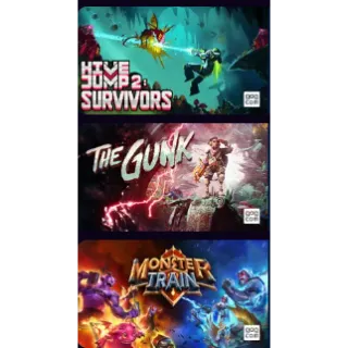 3 GOG Game Bundle: Monster Train, The Gunk, Hive Jump 2: Survivors