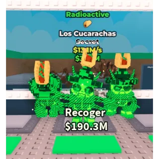 LOS CUCARACHAS RADIOACTIVE 13.1M/S - STEAL A BRAINROT - FAST DELIVERY