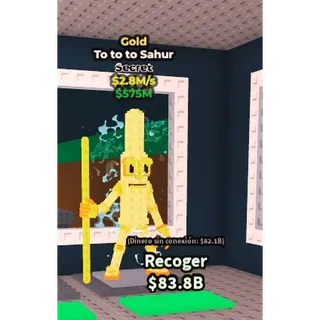 TO TO TO SAHUR GOLD - STEAL A BRAINROT - FAST DELIVERY 