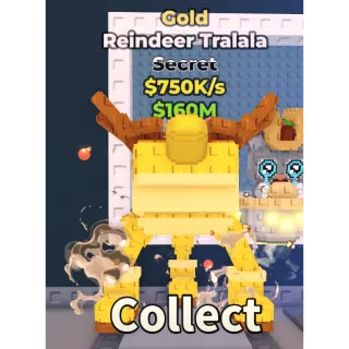 REINDEER TRALALA GOLD - STEAL A BRAINROT - FAST DELIVERY