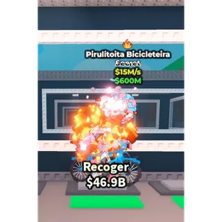 PIRULOITA BICICLETEIRA 15M/S - STEAL A BRAINROT - FAST DELIVERY 