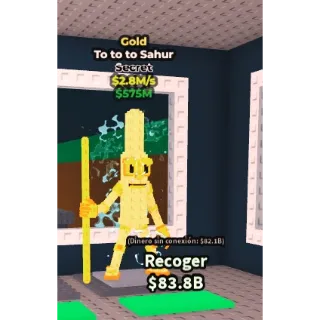 TO TO TO SAHUR GOLD - STEAL A BRAINROT - FAST DELIVERY 