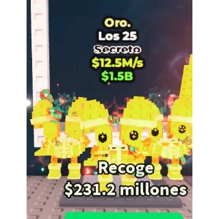 LOS 25 GOLD - STEAL A BRAINROT - FAST DELIVERY