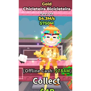 CHICLETEIRA BICICLETEIRA GOLD - STEAL BRAINROT - FAST DELIVERY