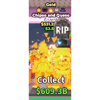 CHIPSO AND QUESO GOLD 531.2M/S - STEAL A BRAINROT - FAST DELIVERY