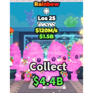 LOS 25 RAINBOW 120M/S - STEAL A BRAINROT - FAST DELIVERY